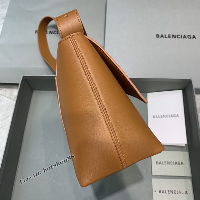 Balenciaga巴黎世家專櫃爆款大號土黃色Hourglass沙漏包 fyj1819